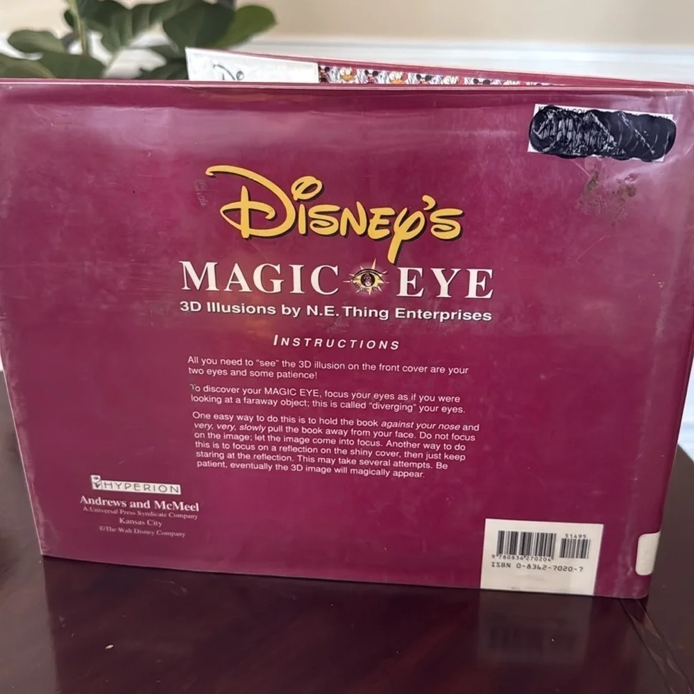 Vintage Disney magic eye book from scholastic